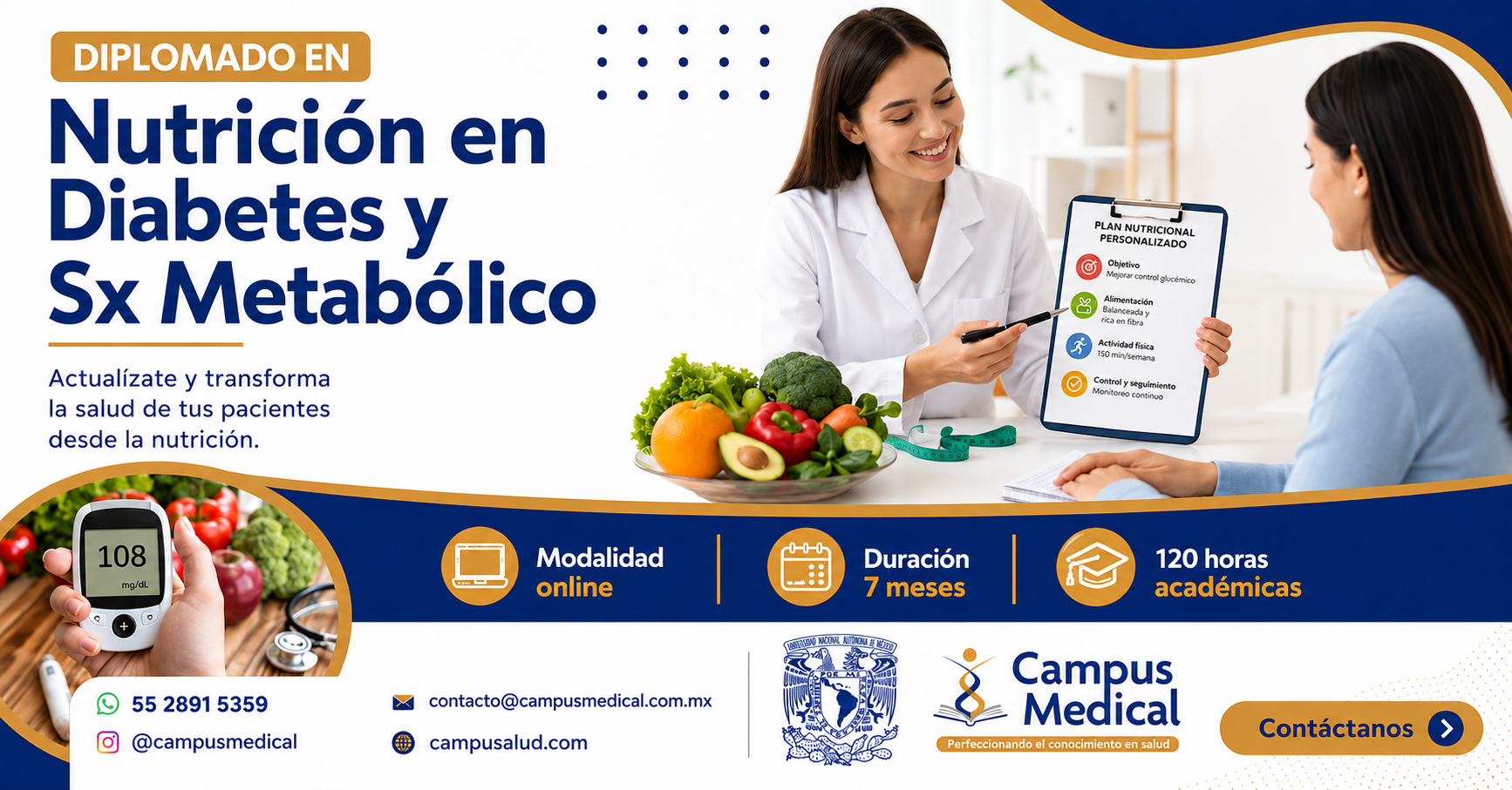 Diplomado con aval UNAM Diabetes